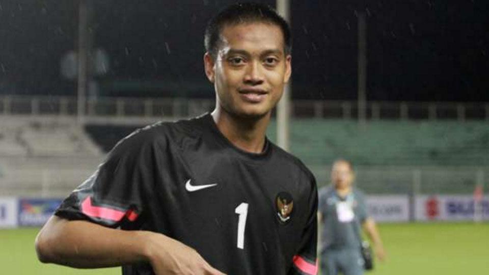 Kiper Timnas Indonesia, Kurnia Meiga Hermansyah memiliki statistik performa yang gemilang. - INDOSPORT